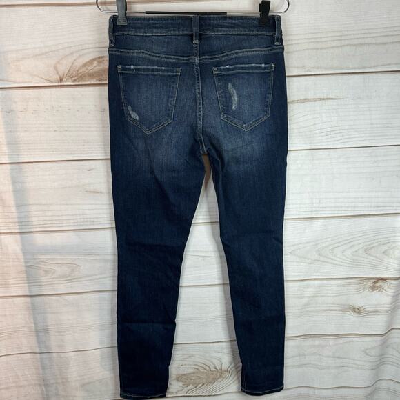 Eunina Jeans Medium Wash Mid Rise Skinny Ankle Length Jeans Size 5 - Picture 3 of 10